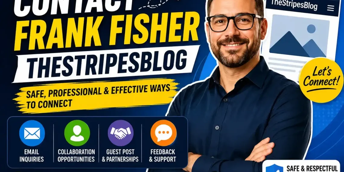 Connecting with the Creative Force Behind The Stripes Blog: Contact Frank